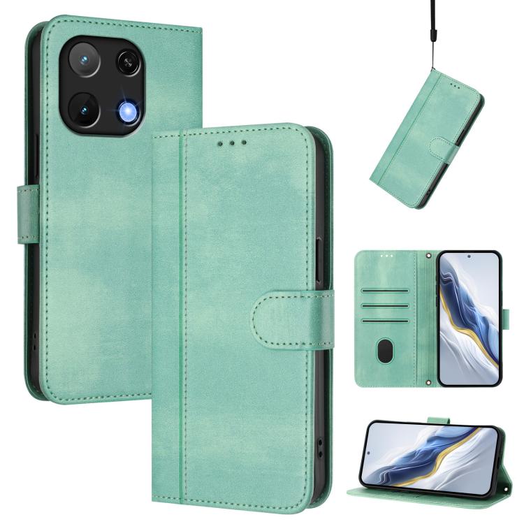 Line Splicing Buckle Retro Leather Phone Case, For UMIDIGI Note 100, For UMIDIGI G9 5G / Note 9 5G, For UMIDIGI Note 90