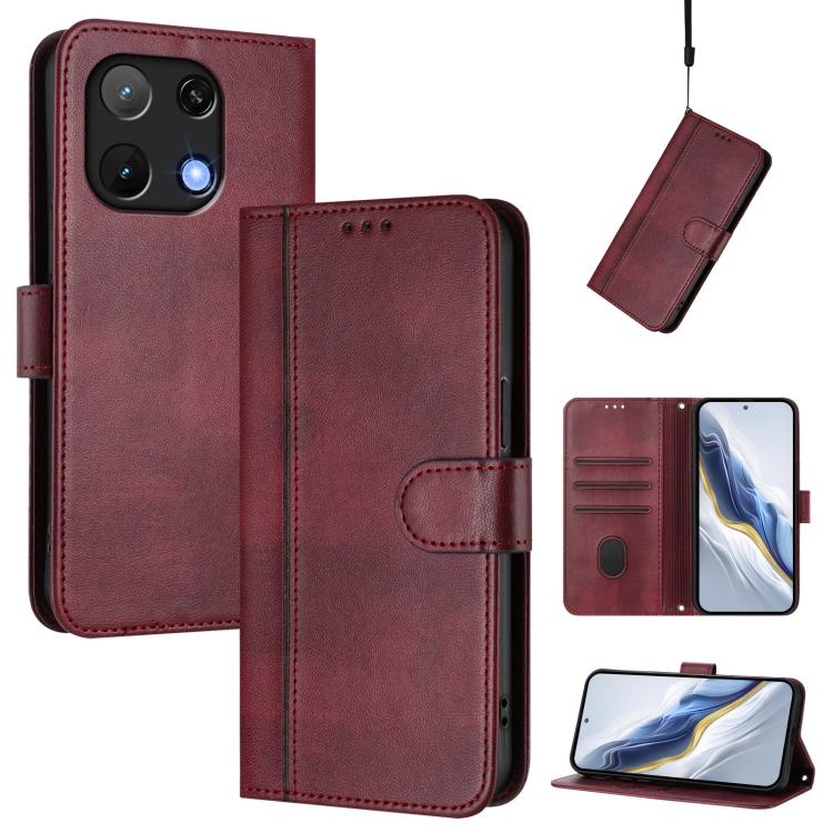 Line Splicing Buckle Retro Leather Phone Case, For UMIDIGI Note 100, For UMIDIGI G9 5G / Note 9 5G, For UMIDIGI Note 90