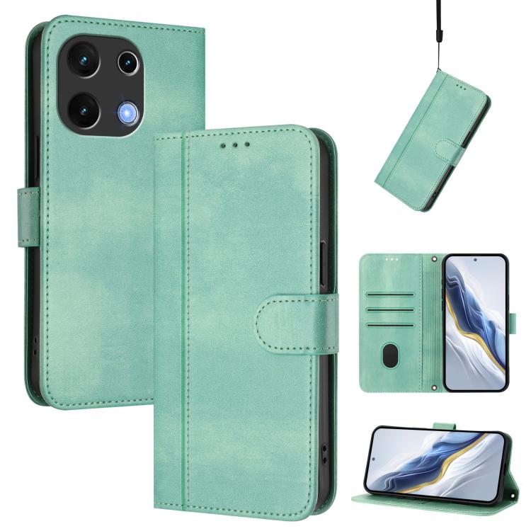 Line Splicing Buckle Retro Leather Phone Case, For UMIDIGI Note 100, For UMIDIGI G9 5G / Note 9 5G, For UMIDIGI Note 90