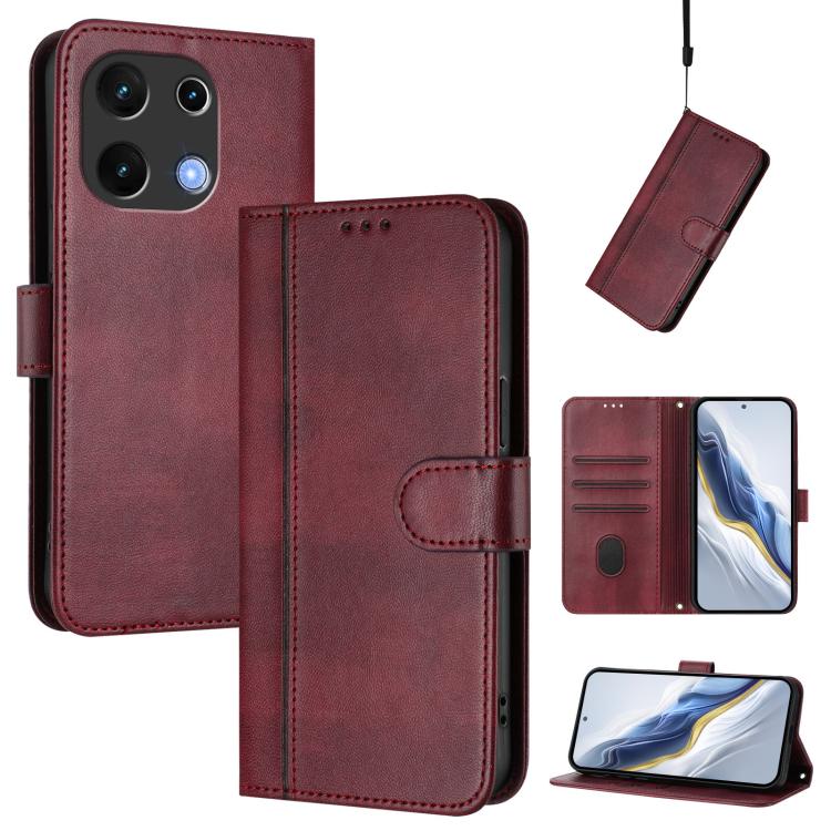 Line Splicing Buckle Retro Leather Phone Case, For UMIDIGI Note 100, For UMIDIGI G9 5G / Note 9 5G, For UMIDIGI Note 90