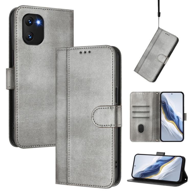 Line Splicing Buckle Retro Leather Phone Case, For UMIDIGI A15 / A15C / A15T, For UMIDIGI Bison X20, For UMIDIGI Power 7 / 7S
