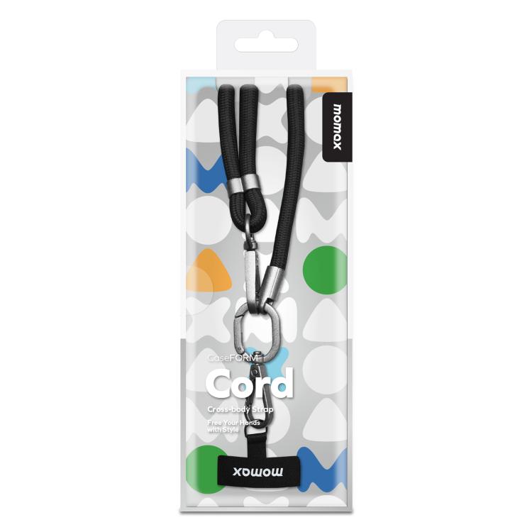 MOMAX SR39 Cord Phone Braided Lanyard(Black)