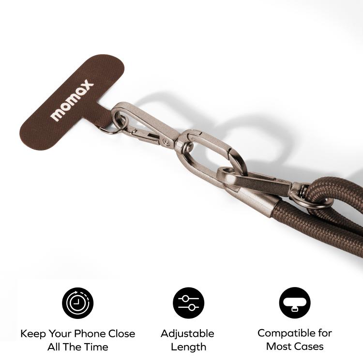 MOMAX SR39 Cord Phone Braided Lanyard(Desert Gold)