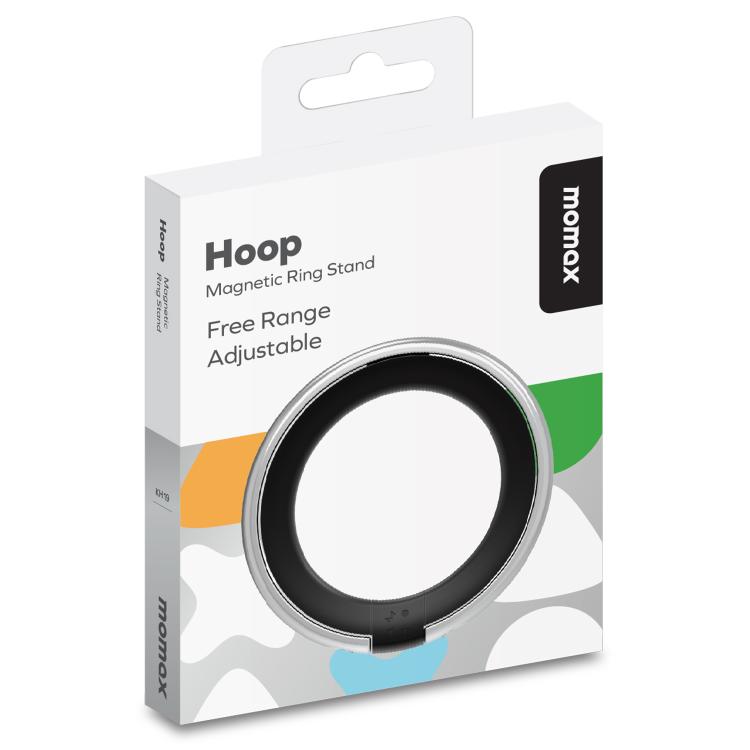 MOMAX HOOP Magnetic Ring Phone Holder(Black)