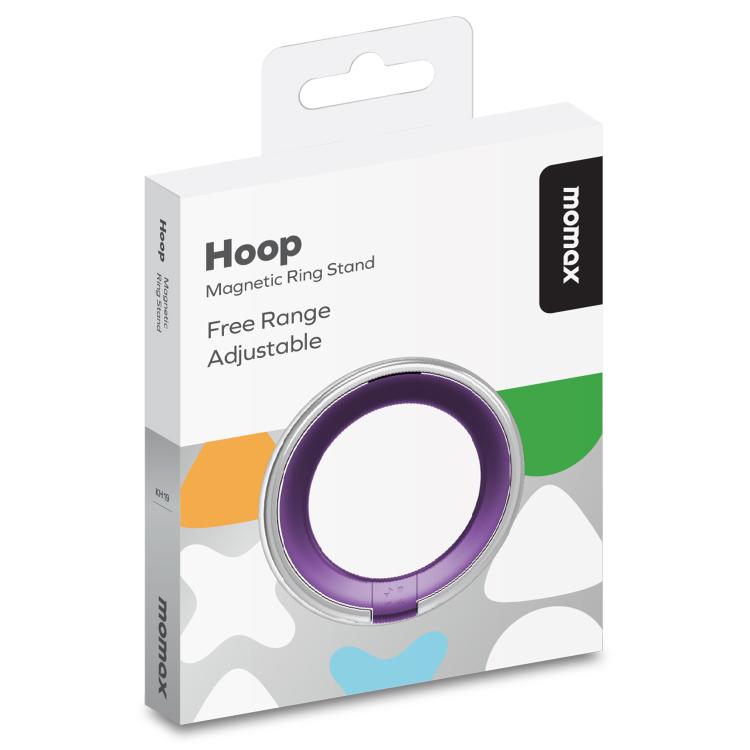 MOMAX HOOP Magnetic Ring Phone Holder(Purple)