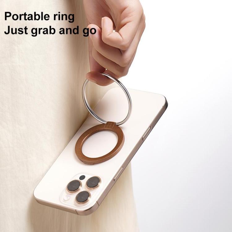 MOMAX HOOP Magnetic Ring Phone Holder(Black)