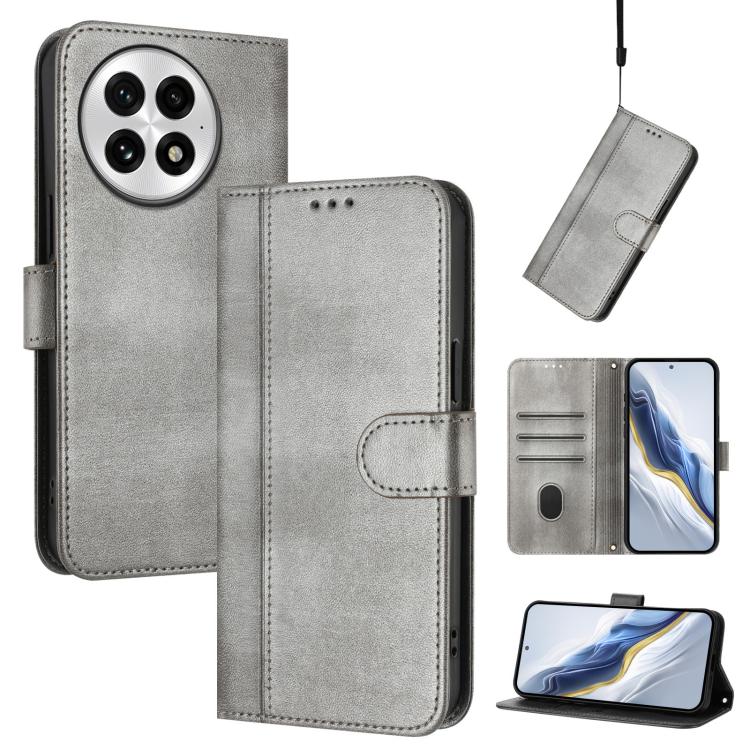 Line Splicing Buckle Retro Leather Phone Case, For OnePlus Ace 5 Racing, For OnePlus 13R / OnePlus Ace 5 Pro, For OnePlus 13