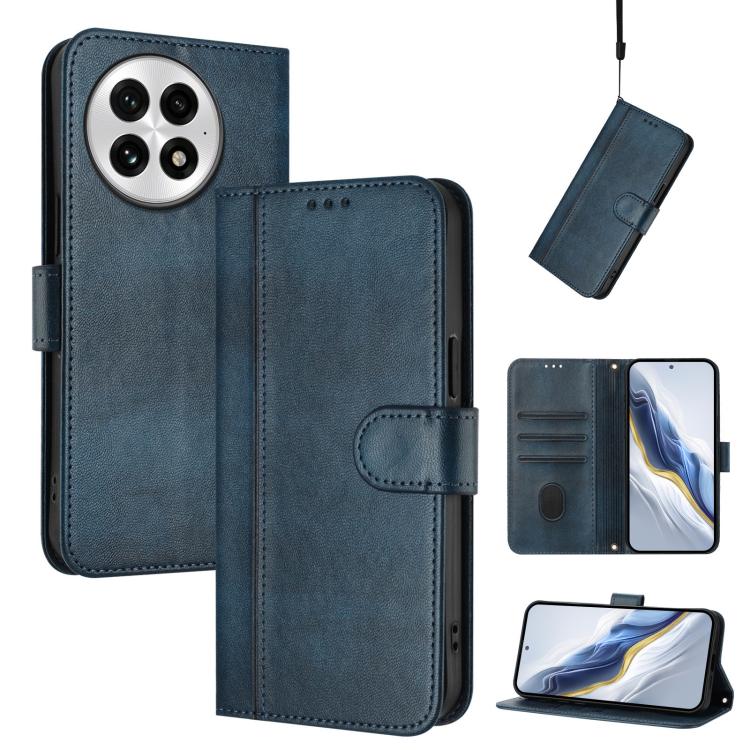 Line Splicing Buckle Retro Leather Phone Case, For OnePlus Ace 5 Racing, For OnePlus 13R / OnePlus Ace 5 Pro, For OnePlus 13