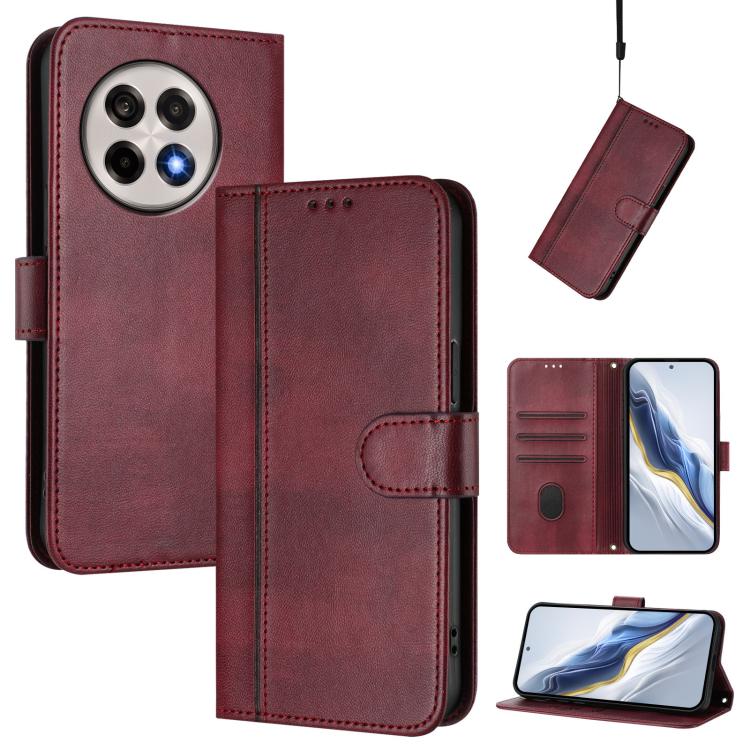 Line Splicing Buckle Retro Leather Phone Case, For OnePlus Ace 5 Racing, For OnePlus 13R / OnePlus Ace 5 Pro, For OnePlus 13