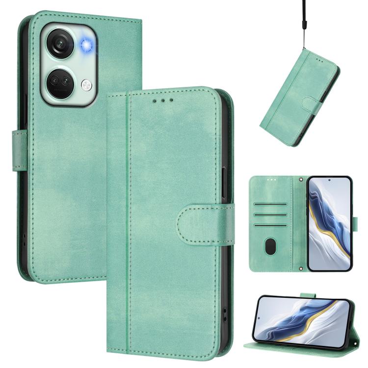 Line Splicing Buckle Retro Leather Phone Case, For OnePlus 12, For OnePlus Nord CE 3 Lite / Nord N30, For Oneplus Nord 3 / OnePlus Ace 2V