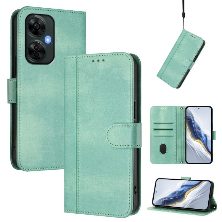 Line Splicing Buckle Retro Leather Phone Case, For OnePlus 12, For OnePlus Nord CE 3 Lite / Nord N30, For Oneplus Nord 3 / OnePlus Ace 2V