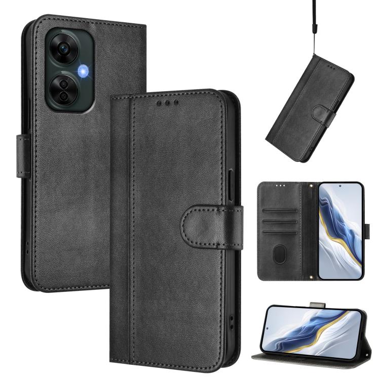 Line Splicing Buckle Retro Leather Phone Case, For OnePlus 12, For OnePlus Nord CE 3 Lite / Nord N30, For Oneplus Nord 3 / OnePlus Ace 2V