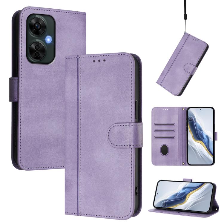 Line Splicing Buckle Retro Leather Phone Case, For OnePlus 12, For OnePlus Nord CE 3 Lite / Nord N30, For Oneplus Nord 3 / OnePlus Ace 2V