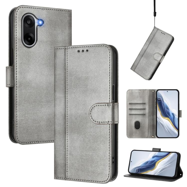 Line Splicing Buckle Retro Leather Phone Case, For OnePlus Ace 5 Racing, For OnePlus 13R / OnePlus Ace 5 Pro, For OnePlus 13