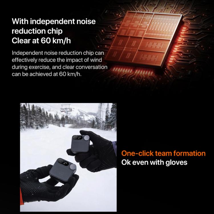 Original Xiaomi Sports Walkie Talkie, Support 5000km Intercom Distance(Black)
