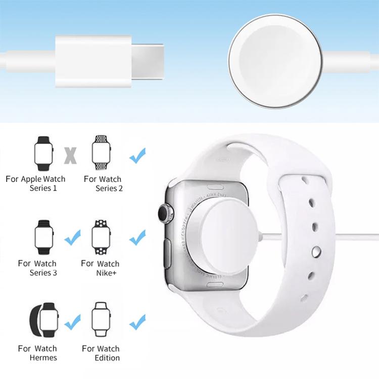 xDfind Magnetic Fast Charger for Apple Watch – 1m Cable, USB-A / USB-C