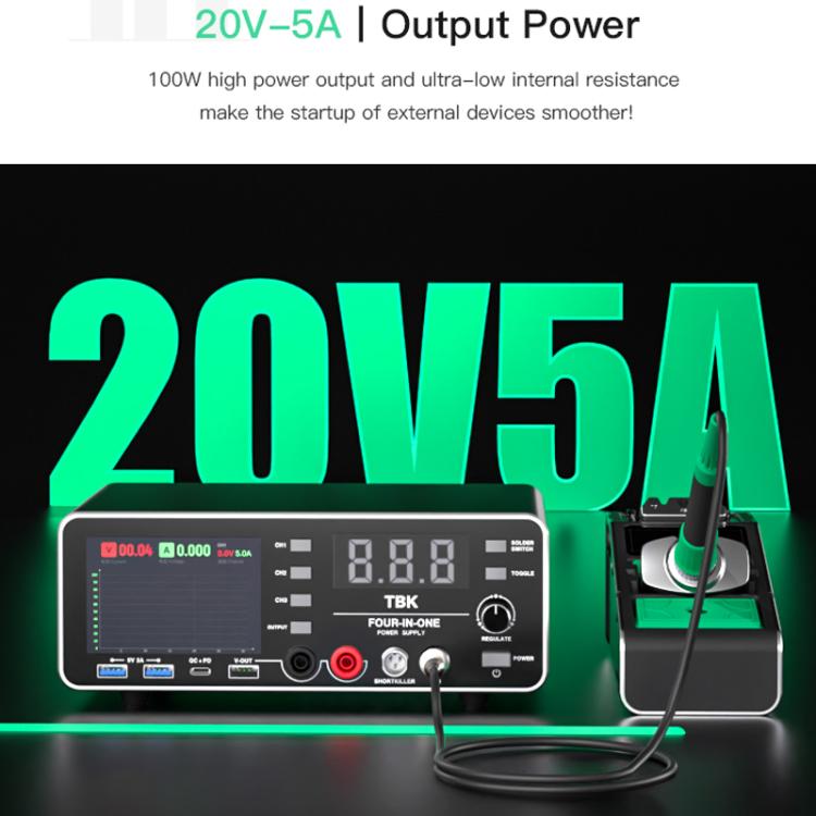 TBK-219 20V / 5A All-purpose Integrated Workstation Power Supply with C210 Soldering Iron, Plug:UK Plug
