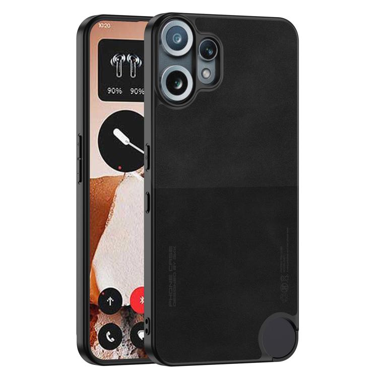 For Nothing CMF Phone 2 Pro GKK Skin Feel Leather Frosted Phone Case(Black)