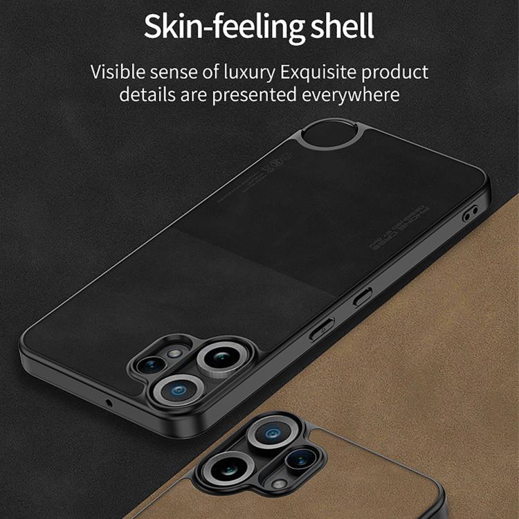 For Nothing CMF Phone 2 Pro GKK Skin Feel Leather Frosted Phone Case(Black)