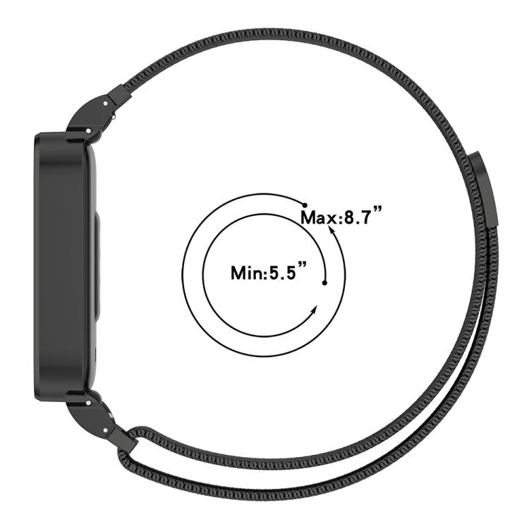 xDfind Watch Frame Integrated Milan Magnetic Metal Watch Band, For Redmi Watch 6 / 5 / Xiaomi Band 9 Pro, For Redmi Band 3 / Xiaomi Smart Band 9 Active, For Redmi Band 2 / Xiaomi Smart Band 8 Active