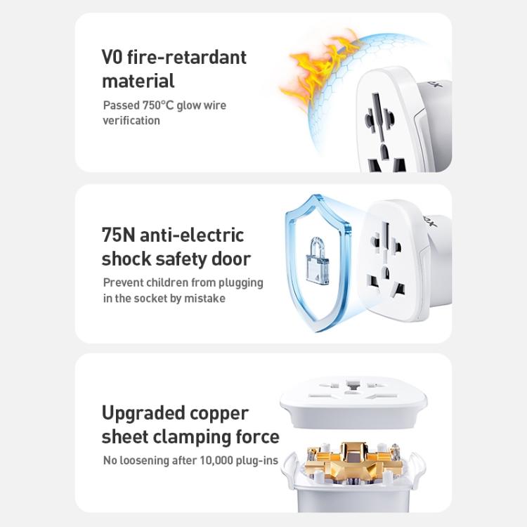 MOMAX UA13 2500W 1-World Global Adapter Socket(EU Plug)