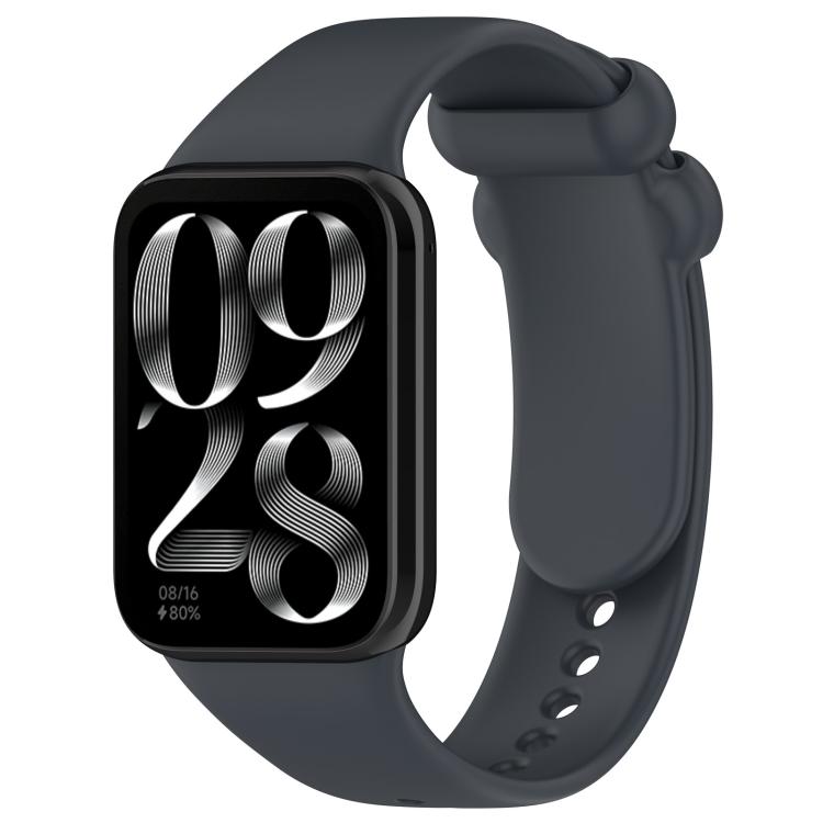 xDfind Solid Color Black Buckle Silicone Watch Band, For Redmi Watch 6 / 5 / Xiaomi Band 9 Pro, For Redmi Watch 6 / Watch 5 / Watch 4