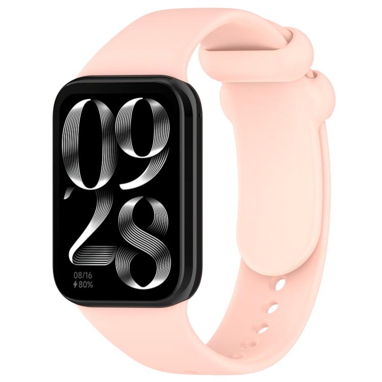 xDfind Solid Color Black Buckle Silicone Watch Band, For Redmi Watch 6 / 5 / Xiaomi Band 9 Pro, For Redmi Watch 6 / Watch 5 / Watch 4