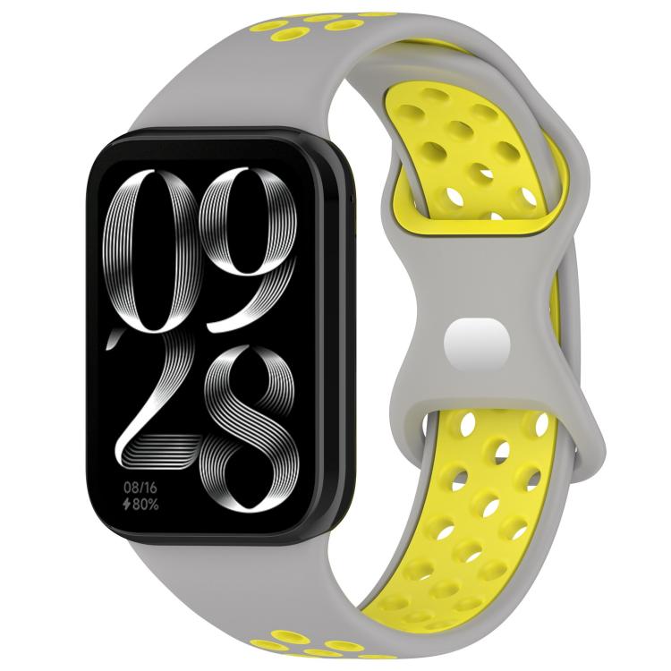 xDfind Dual Color Butterfly Buckle Silicone Watch Band, For Xiaomi Band 9 Pro/8 Pro/Redmi Watch 6/5/4