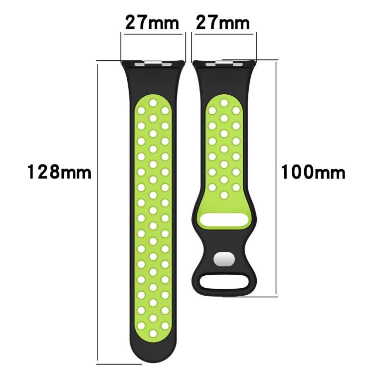 xDfind Dual Color Butterfly Buckle Silicone Watch Band, For Xiaomi Band 9 Pro/8 Pro/Redmi Watch 6/5/4