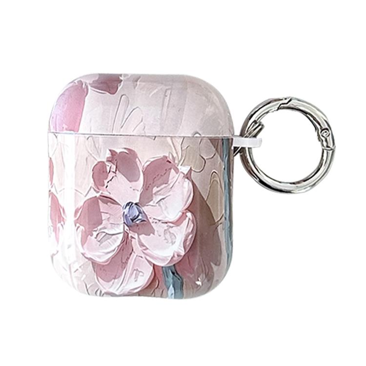 Oil Painting TPU Water Sticker Earphone Case, For AirPods 4, For AirPods Pro 2 / Pro, For AirPods 3, For AirPods 1 / 2