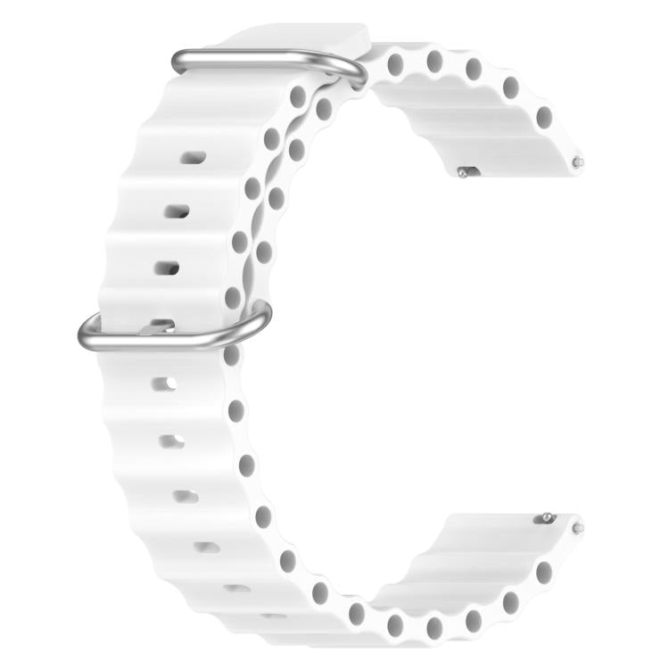 xDfind Ocean Style Silicone Solid Color Watch Band, 20mm, 22mm