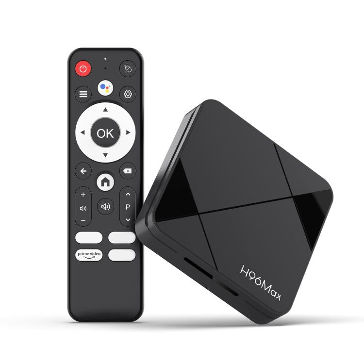 H96Max 4K UHD Android 14 Smart TV Box with Remote Control, RK3518 Quad-Core, 2GB+16GB