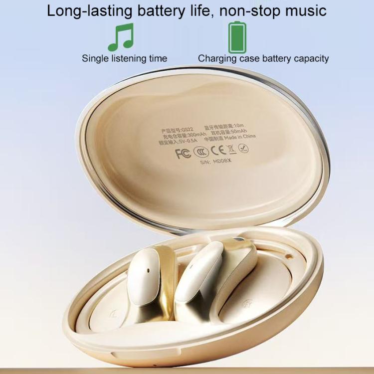 ZGA GS22 Pebble Open Wireless Bluetooth Earphone(Beige)