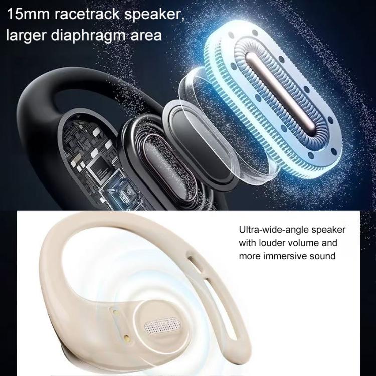ZGA GS22 Pebble Open Wireless Bluetooth Earphone(Beige)