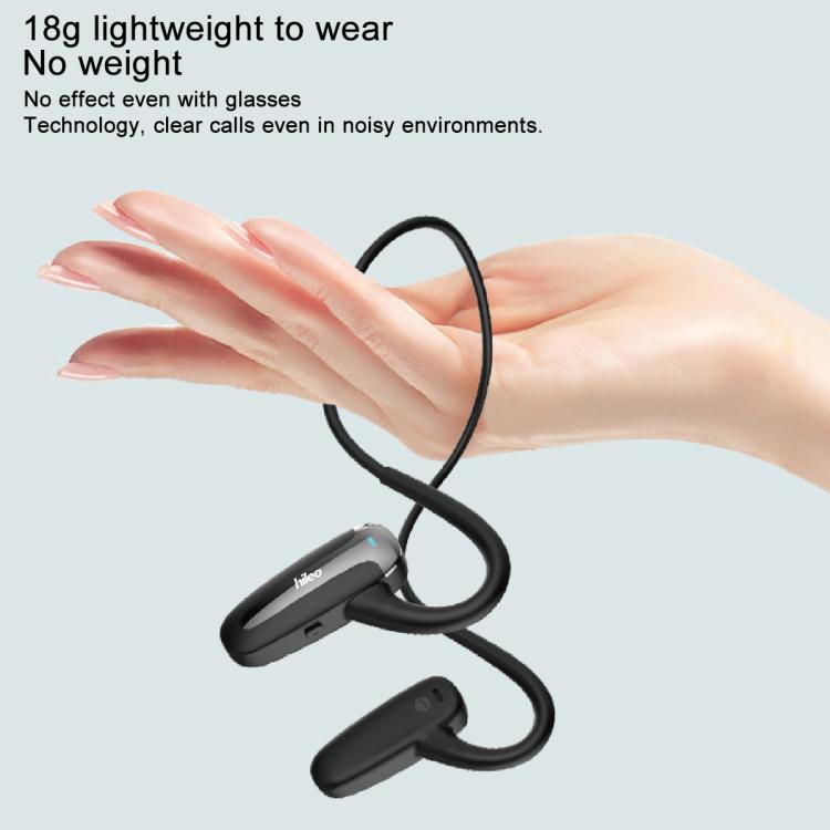Hileo Hi70 Ear-Hook Sports Air Conduction Wireless Earphone(Black)