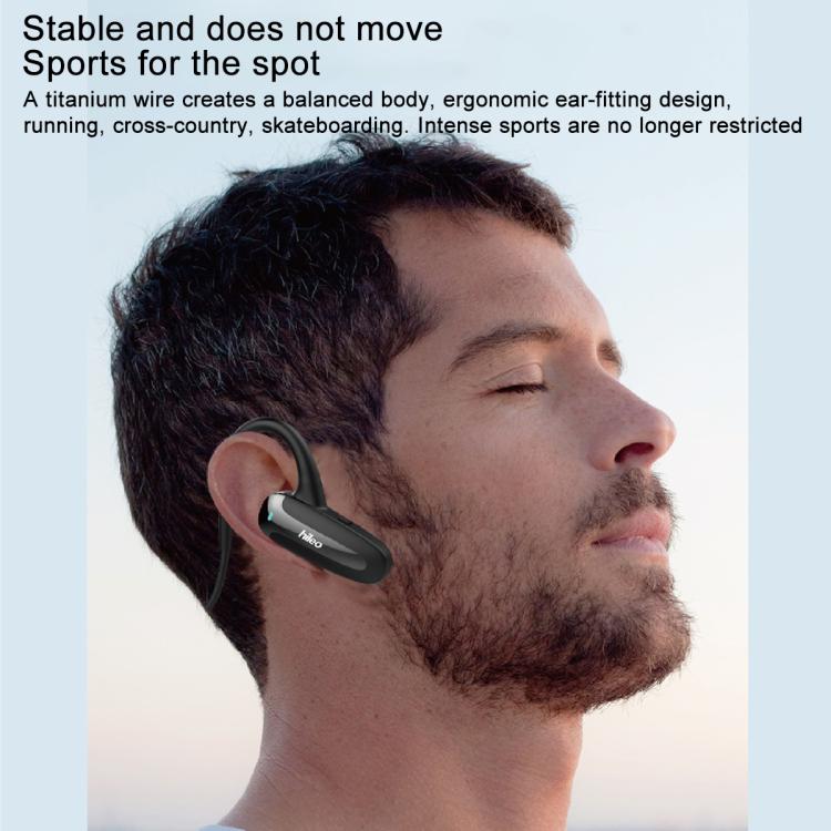 Hileo Hi70 Ear-Hook Sports Air Conduction Wireless Earphone(Navy Blue)