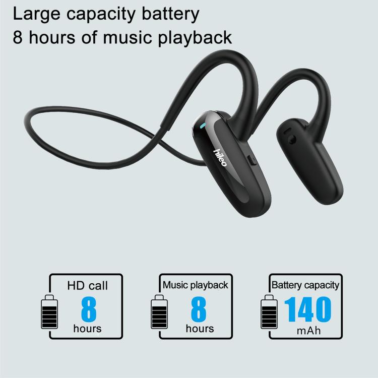 Hileo Hi70 Ear-Hook Sports Air Conduction Wireless Earphone(Dark Red)