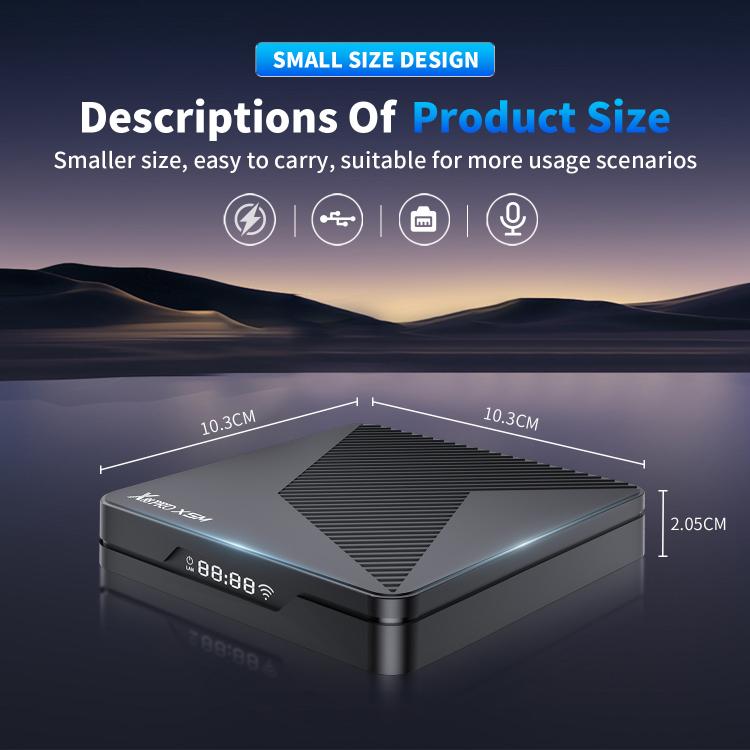 X88 Pro X5M Android 14.0 Smart TV Box, S905X5M 2.0GHz 64-bit Quad-core Cortex-A55, 2GB+16GB