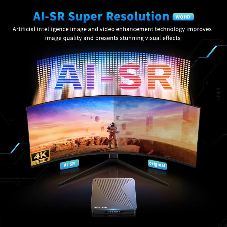 X88 Pro X5M Android 14.0 Smart TV Box, S905X5M 2.0GHz 64-bit Quad-core Cortex-A55, 2GB+16GB