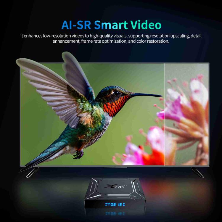 X96 M200 YB951 Android 14.0 Smart TV Box, Amlogic S905X5M Quad-core ARM Cortex A55, 2GB+16GB, 4GB+32GB