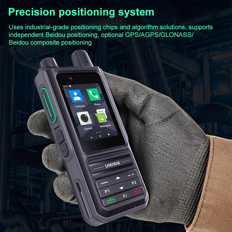UNIWA NR120 PoC Walkie-Talkie Rugged Phone, 3GB+32GB, 2.4 inch Android 13 Unisoc T158 Octa Core, Network: 5G, NFC, SOS, Plug:US Plug(Black)