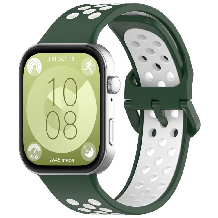xDfind Two Color Silicone Sports Watch Band, For Huawei Watch Fit 4 Pro / Fit 4 / Fit 3