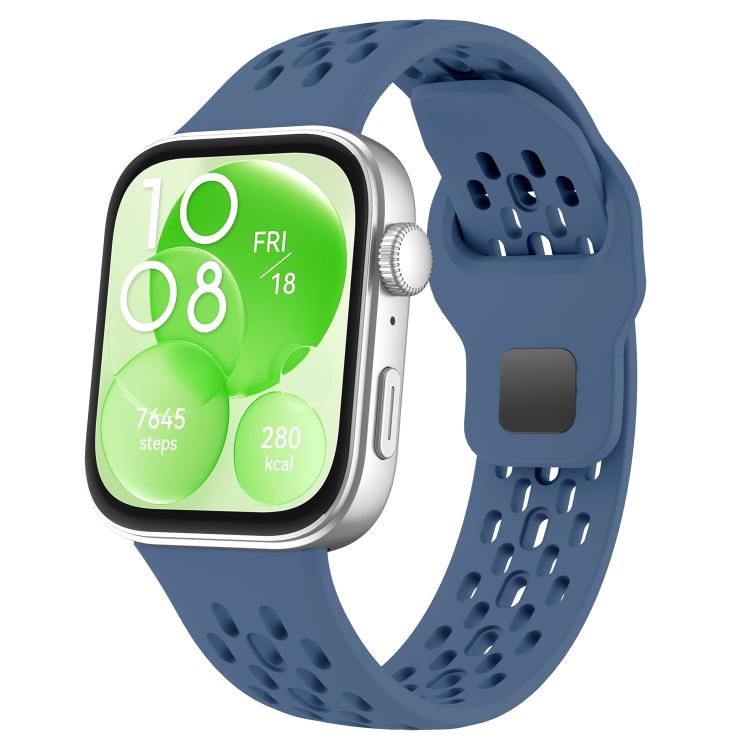 xDfind Mesh Reverse Buckle Silicone Watch Band, For Huawei Watch Fit 4 Pro / Fit 4 / Fit 3