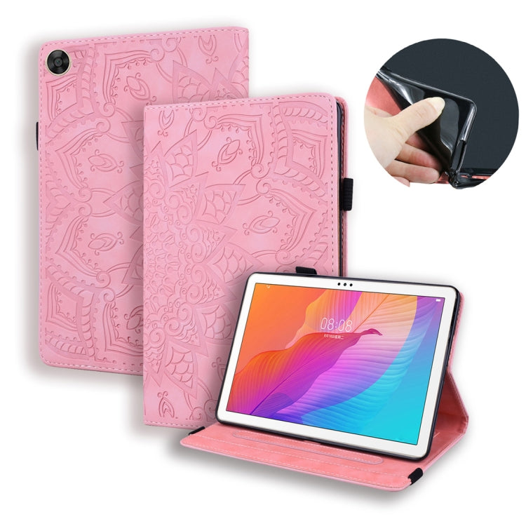 Calf Texture Embossed Horizontal Flip Leather Case with Holder & Card Slots & Photo Frame, For Huawei Enjoy Tablet 2, For Huawei MatePad 10.8, For Amazon Fire HD 8 (2020)
