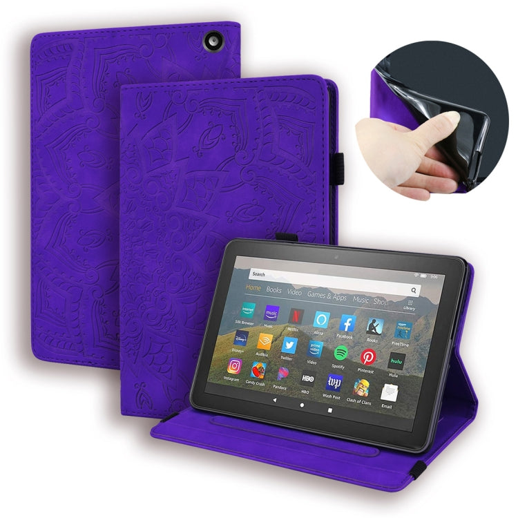 Calf Texture Embossed Horizontal Flip Leather Case with Holder & Card Slots & Photo Frame, For Huawei Enjoy Tablet 2, For Huawei MatePad 10.8, For Amazon Fire HD 8 (2020)