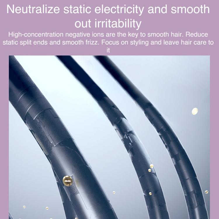 K-SKIN KD382S Negative Ion Hair Care Type-C Wireless Hair Straightening Comb(Black)
