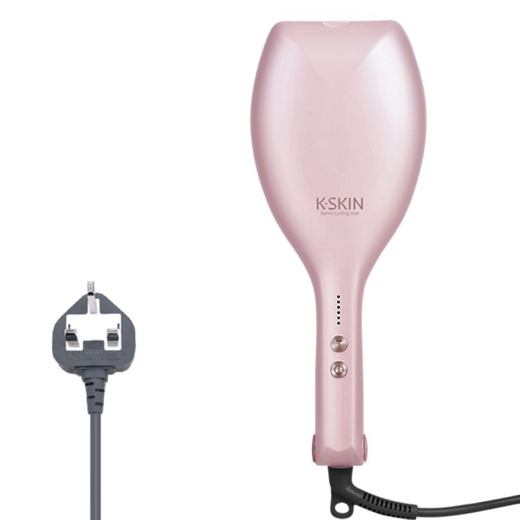 K-SKIN KD885 Negative Ion Electric Hair Curler Iron Hair Styling Tool(UK Plug Pink)