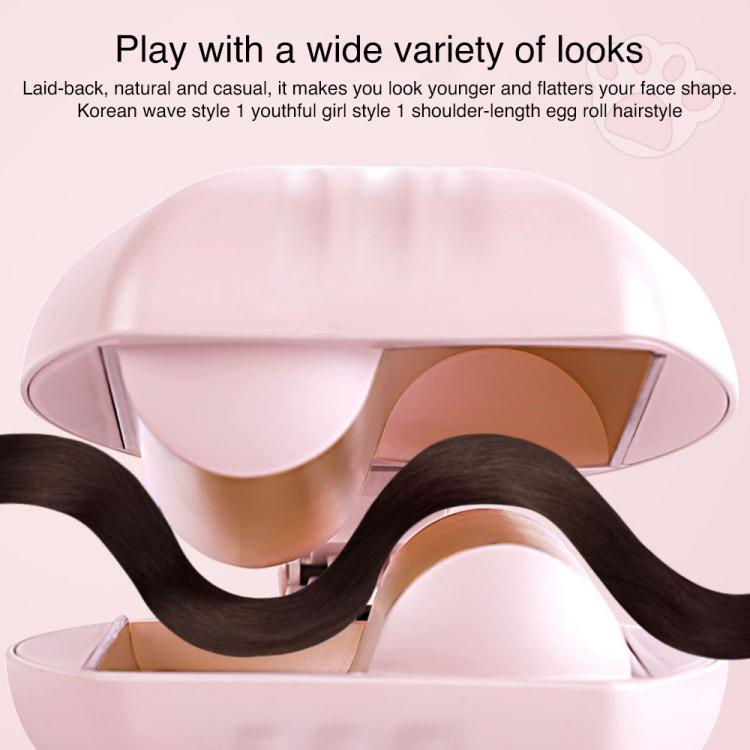 K-SKIN KD885 Negative Ion Electric Hair Curler Iron Hair Styling Tool(UK Plug Pink)