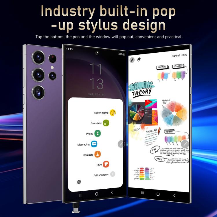 S24 Ultra / S7, 4GB+128GB, 6.75 inch Android 10 MTK6750 Octa Core, Network: 4G, Dual SIM, AU Plug