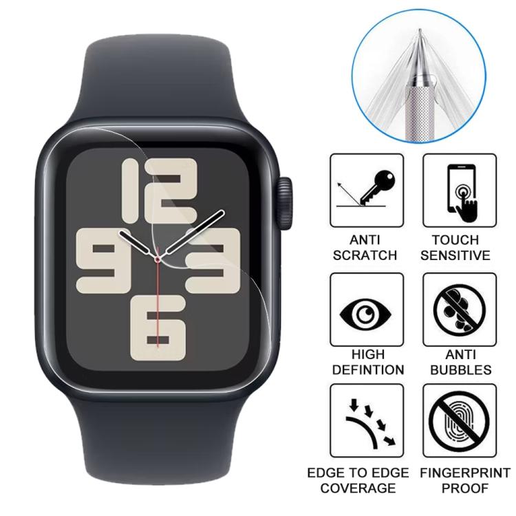 5pcs xDfind Soft Hydrogel Film Full Cover Front Protector, For Apple Watch Series 6&SE&5&4 44mm, For Apple Watch Series 6&SE&5&4 40mm, For Apple Watch Series 11 / 10 46mm, For Apple Watch Ultra 3 / 2 / 1 49mm, For Apple Watch Series 9 / 8 / 7 45mm     ...